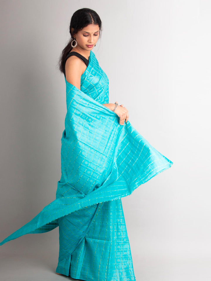 Katan Dupion Silk Saree with Blouse Piece - 0016 Saree AEVUM   