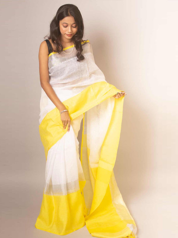 Pure Linen by Linen Mahapar Saree - 0162 Saree AEVUM