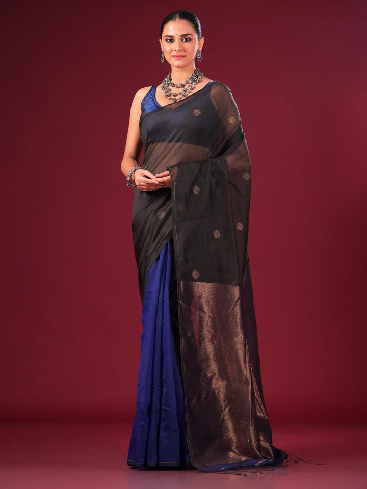 Ball Buti Matka Muslin Silk Saree - 0187 Saree AEVUM