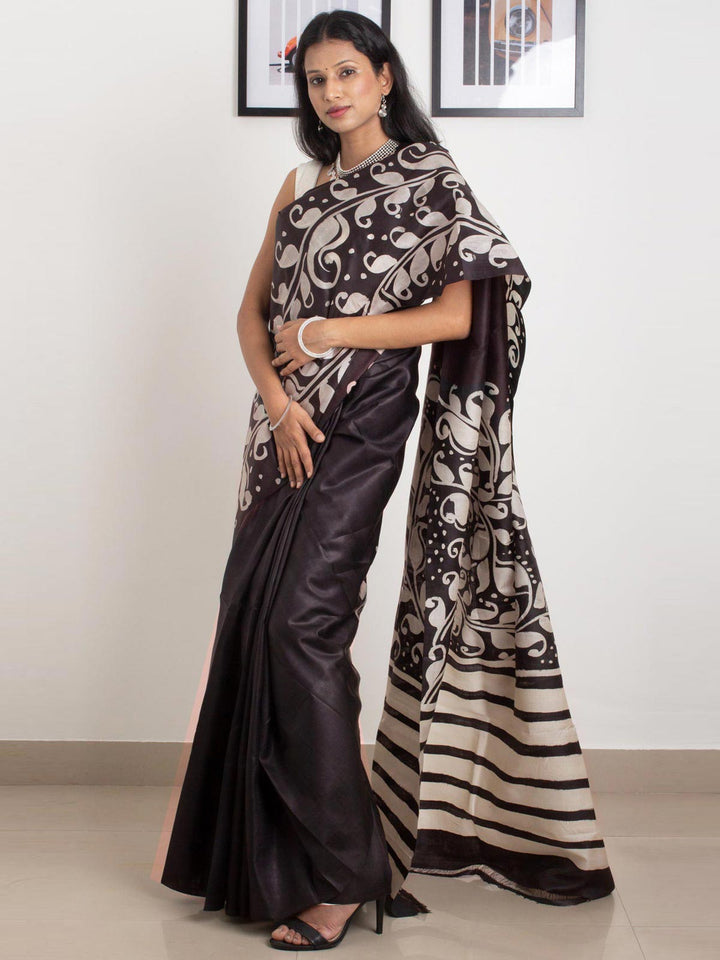 Bishnupur Batik Printed Pure Silk Saree with Silk Mark - 0249 Saree Riya's Collection