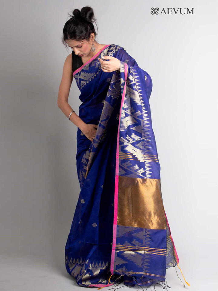 Tant Silk Bengal Handloom Saree - 0297 Saree Ashoke Pal   