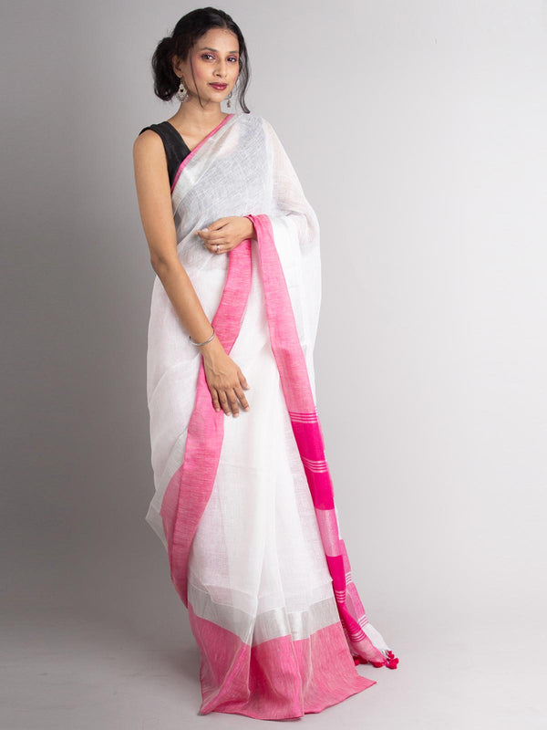 Pure Linen Mahapar Saree - 0303 Saree Riya's Collection   