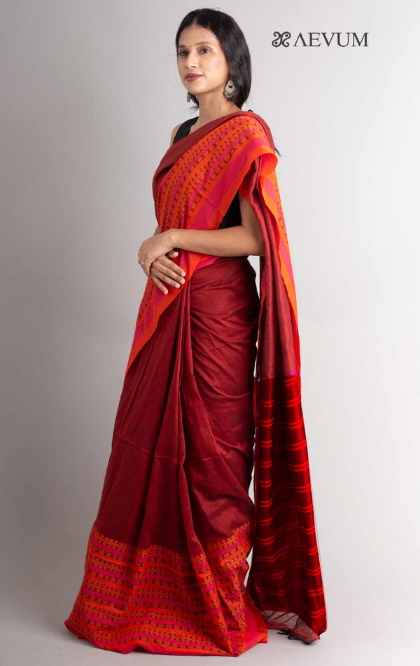 Begampuri Bengal Cotton Handloom Saree-0339 Saree AEVUM 2   