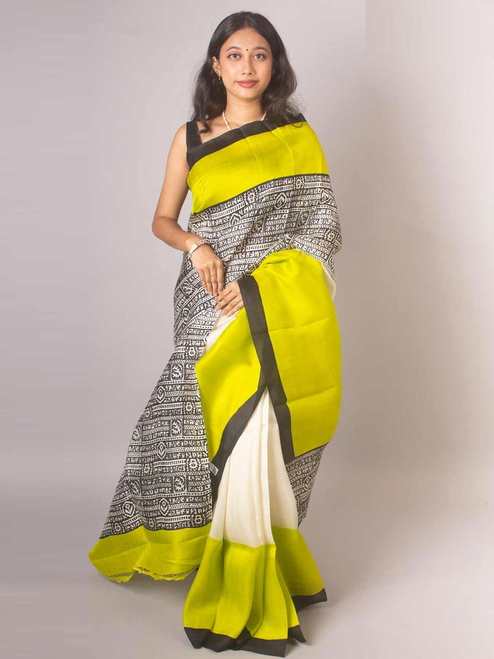 Three Ply Murshidabad Pure Silk With Silk Mark - 0353 Saree Riya's Collection