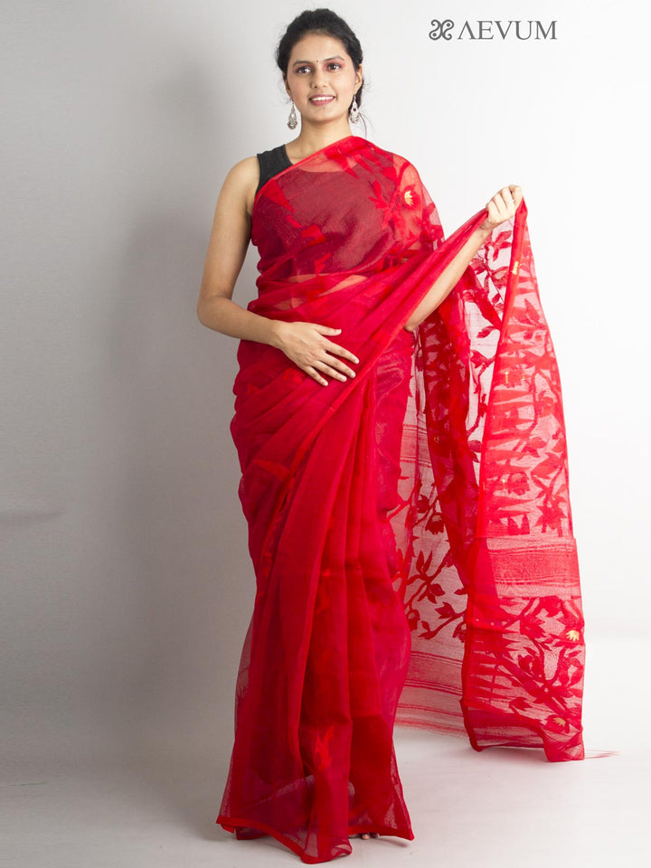 Pati Lata Gap Jamdani without Blouse Piece- 0394 Saree AEVUM