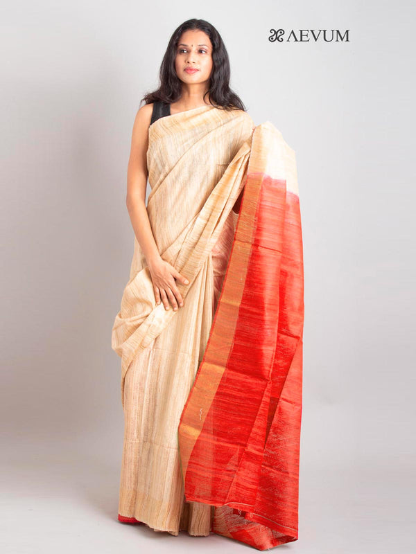 Pure Tussar Gicha Silk Saree with Silk Mark - 0405 Saree Raj   