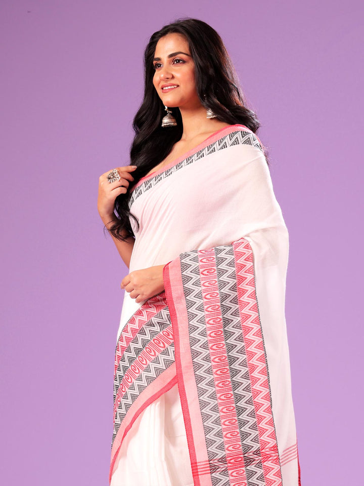 Begampuri Bengal Cotton Handloom Saree - 0432 Saree AEVUM 2