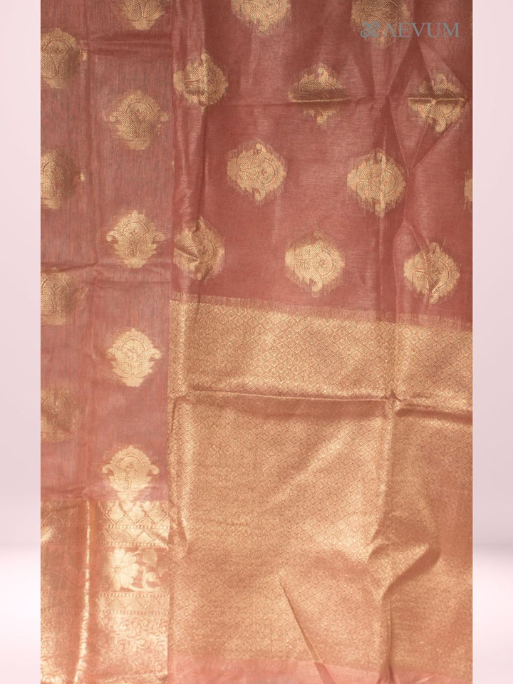 Silk Linen Banarasi Handloom Saree - 0451 Saree Sarala Devi   