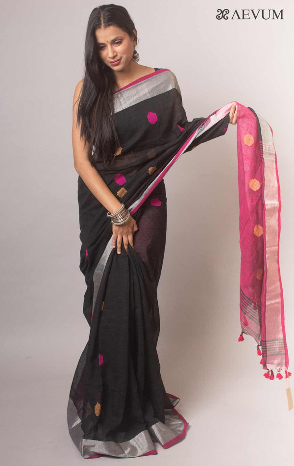 Bengal Cotton Khaadi Handloom Saree with Blouse piece - 0497 Saree Anita Kuthir   