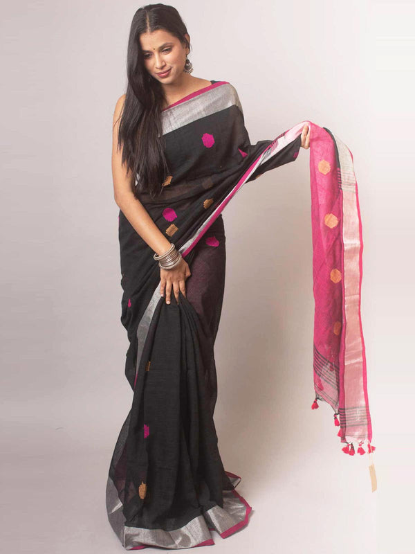 Bengal Cotton Khaadi Handloom Saree with Blouse piece - 0497 Saree Anita Kuthir