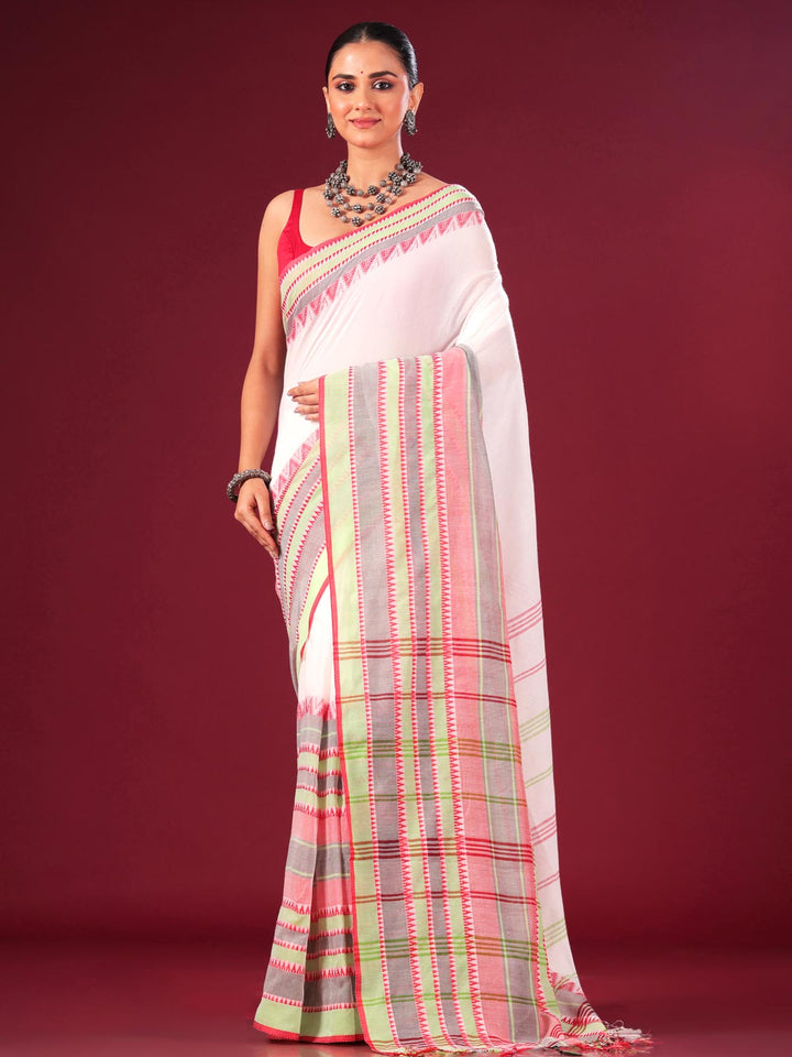 Begampuri Bengal Cotton Handloom Saree - 0501 Saree AEVUM 2