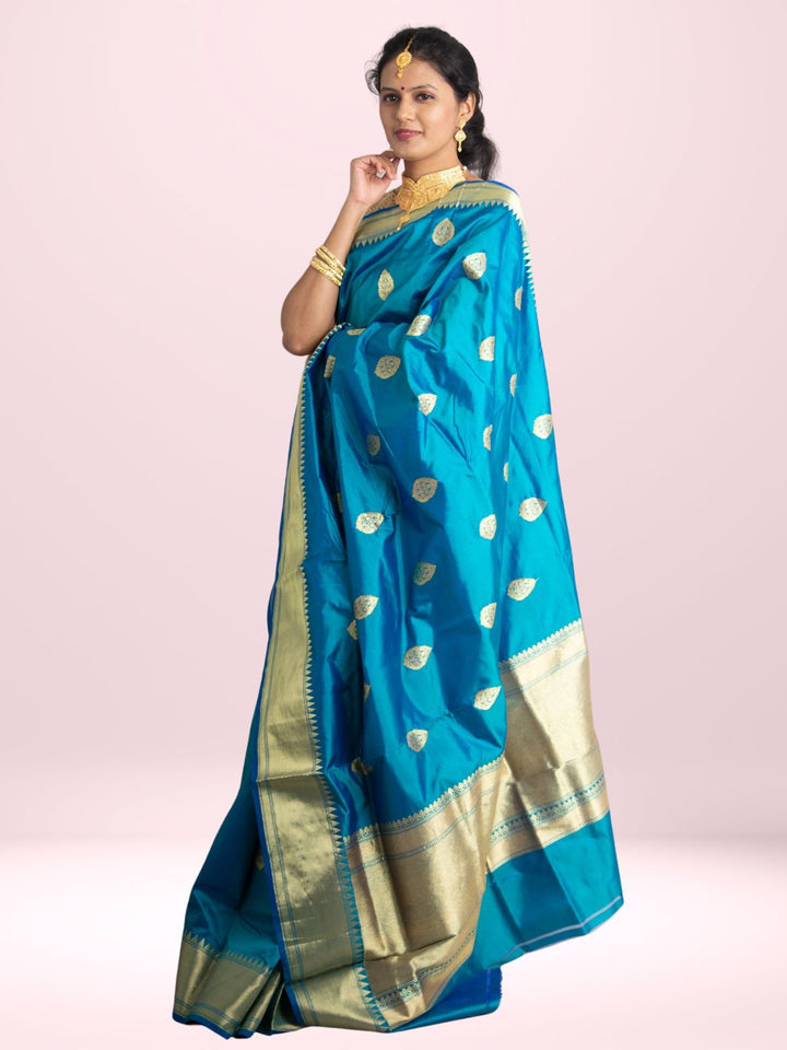 Banarasi Silk Saree with Silk Mark - 0632 Saree AEVUM 2   