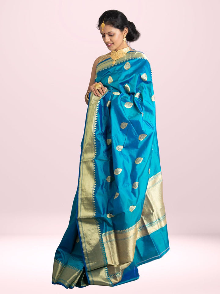 Banarasi Silk Saree with Silk Mark - 0632 Saree AEVUM 2   