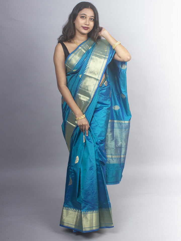 Banarasi Silk Saree with Silk Mark - 0632 Saree AEVUM 2