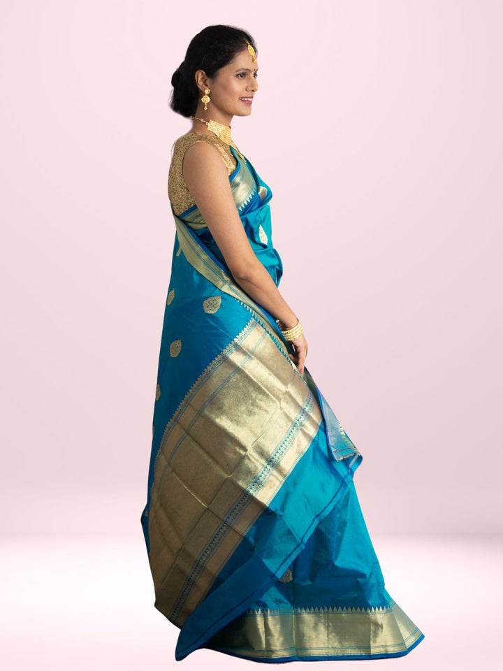 Banarasi Silk Saree with Silk Mark - 0632 Saree AEVUM 2   