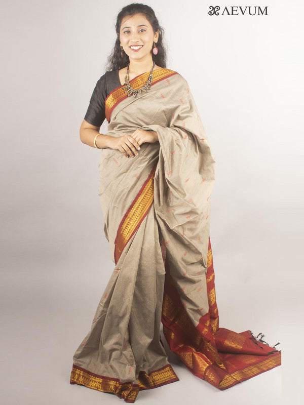 Kalyani South Cotton Silk Handloom Saree with Blouse Piece - 10167 Saree AEVUM