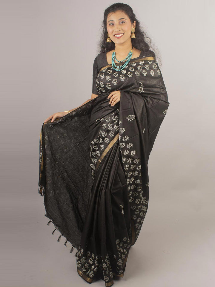 Katan Madhubani Silk Saree with Blouse Piece - 10430 Saree Raj Dev Kumar   