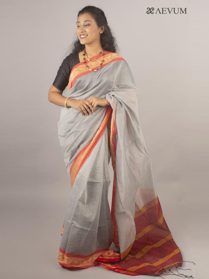 Bengal Handloom Cotton Silk Saree - 10431 Saree AEVUM