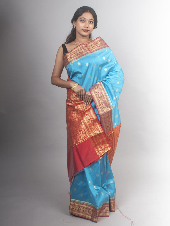 Soft Banarasi Silk Saree - 10498 Saree AEVUM