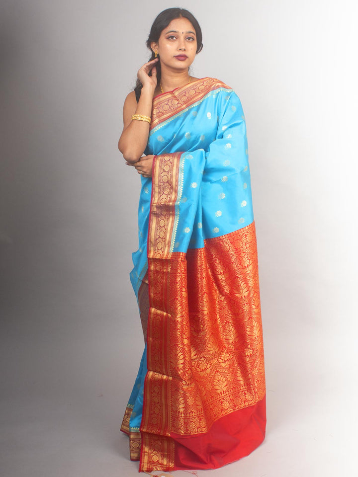 Soft Banarasi Silk Saree - 10498 Saree AEVUM