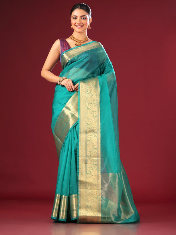 Semi Organza Banarasi Handloom Saree -11214 Saree AEVUM