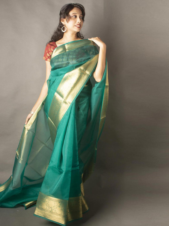 Semi Organza Banarasi Handloom Saree -11214 Saree Seratuzzama   