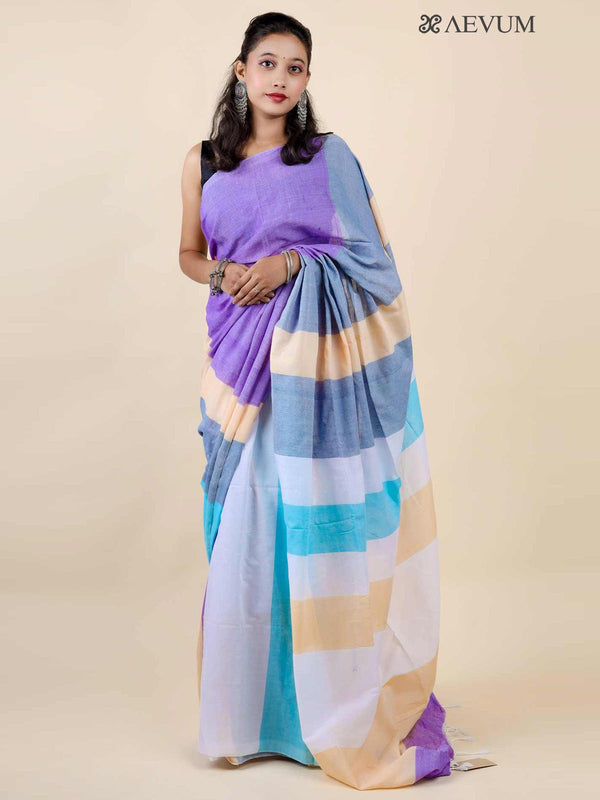 Mulmul Cotton Handloom Saree - 11664 Saree AEVUM