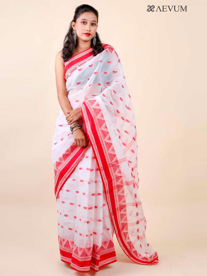 Bengal Cotton Handloom Saree Without Blouse Piece - 11720 Saree AEVUM 2   