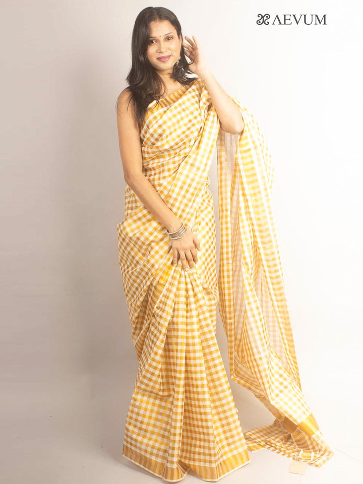 Kerala Cotton Silk Handloom Saree - 11784 Saree AEVUM