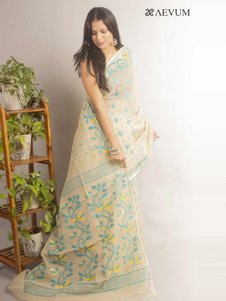 Soft Dhakai Jamdani - 11847 Saree AEVUM