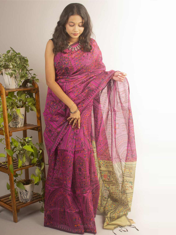 Bengal Cotton Silk Handloom Saree - 11874 Saree SSH