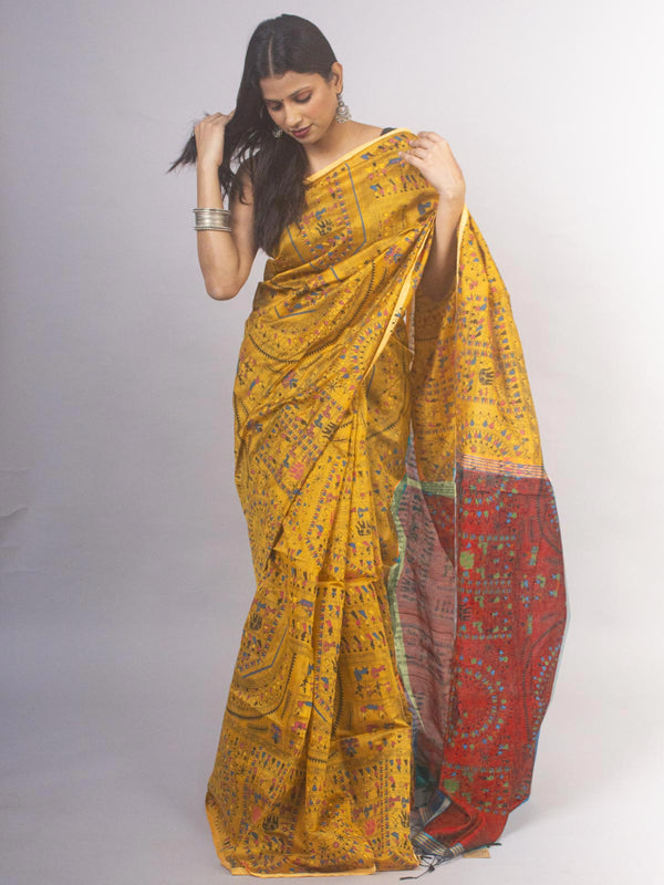 Bengal Cotton Silk Handloom Saree - 11878 Saree SSH   