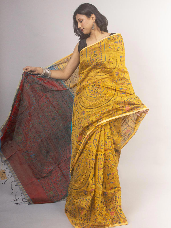 Bengal Cotton Silk Handloom Saree - 11878 Saree SSH   