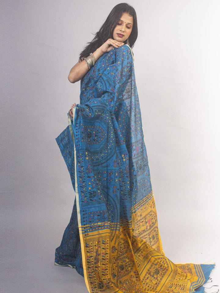 Bengal Cotton Silk Handloom Saree - 11881 Saree SSH   