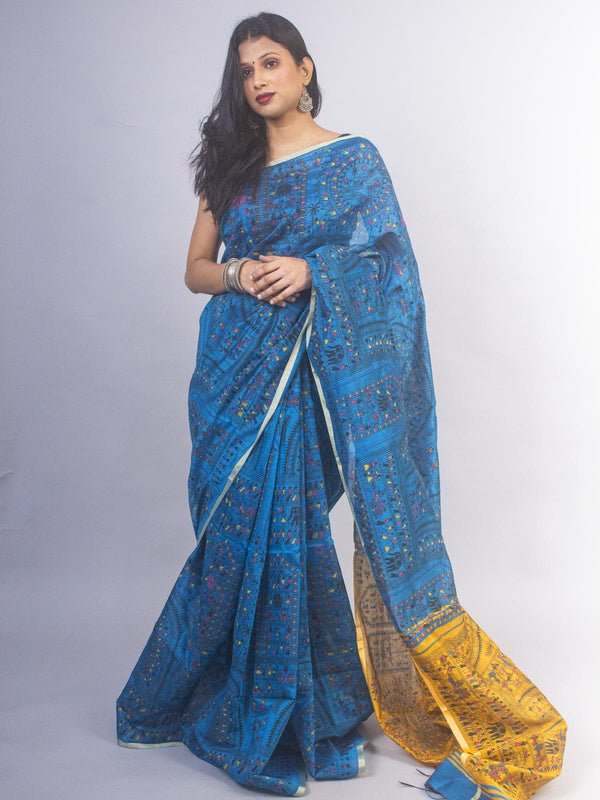 Bengal Cotton Silk Handloom Saree - 11881 Saree SSH   