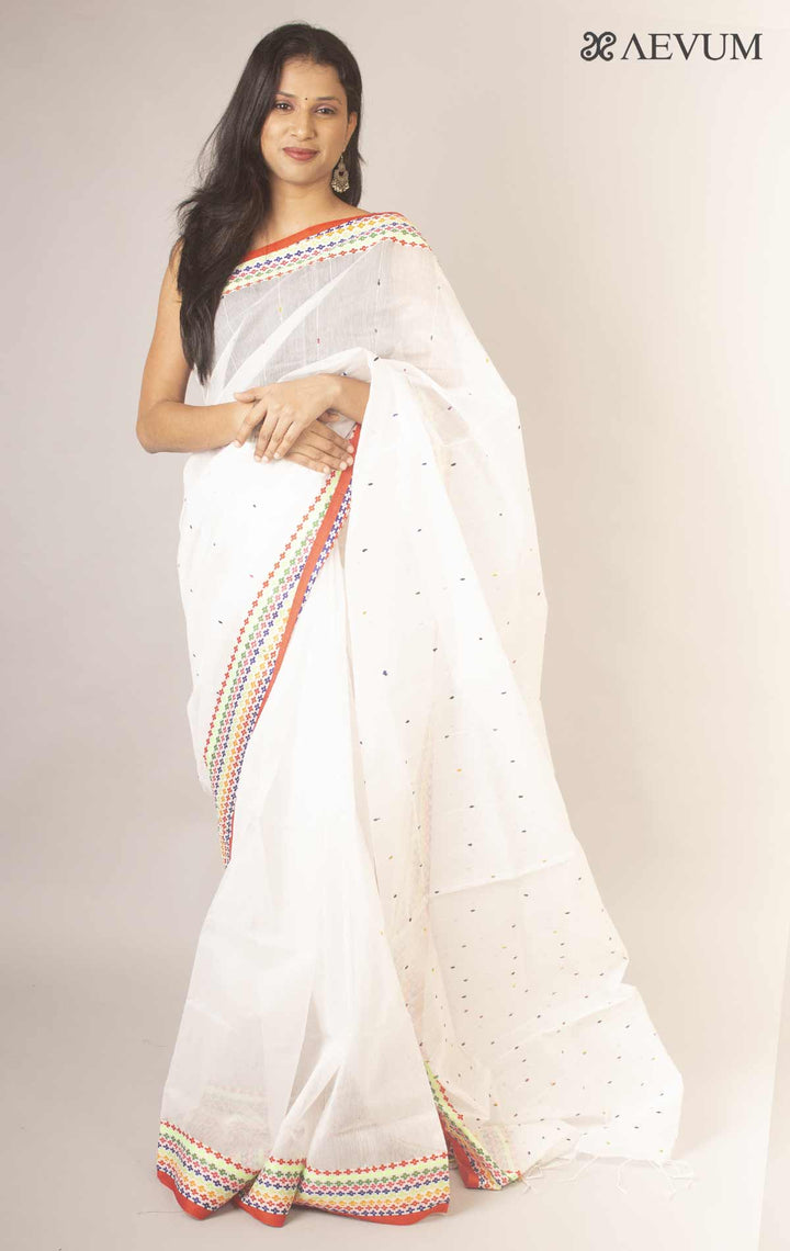 Bangladeshi Cotton Silk Handloom Saree - 11886 Saree AEVUM 2   