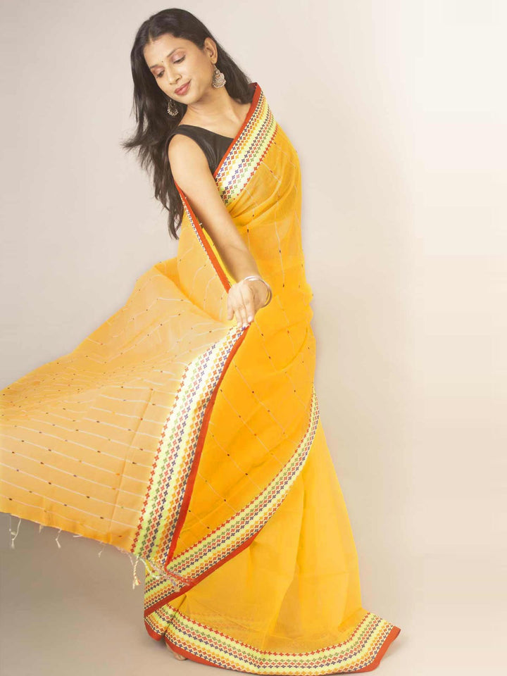 Bangladeshi Cotton Silk Handloom Saree - 11896 Saree AEVUM 2