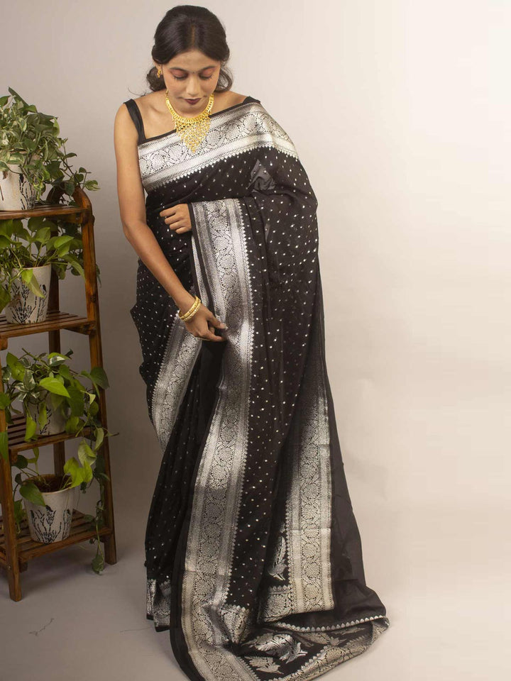 Soft Dupion Silk Banarasi Saree - 12203 Saree AEVUM   