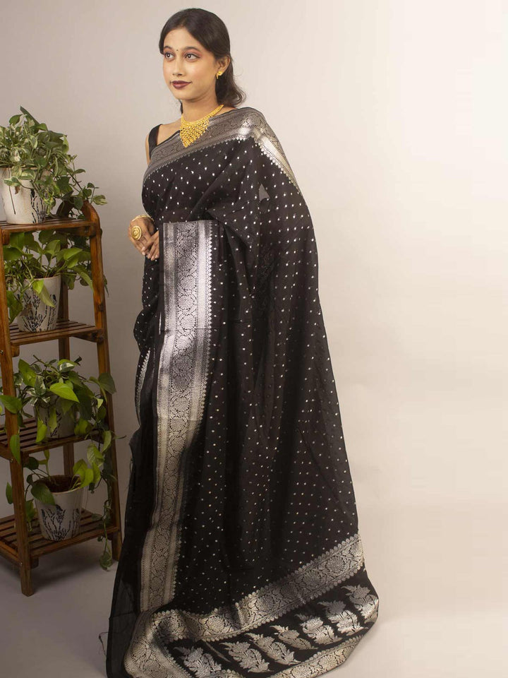 Soft Dupion Silk Banarasi Saree - 12203 Saree AEVUM   