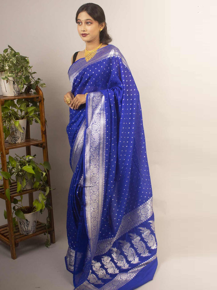 Soft Dupion Silk Banarasi Saree - 12206 Saree AEVUM