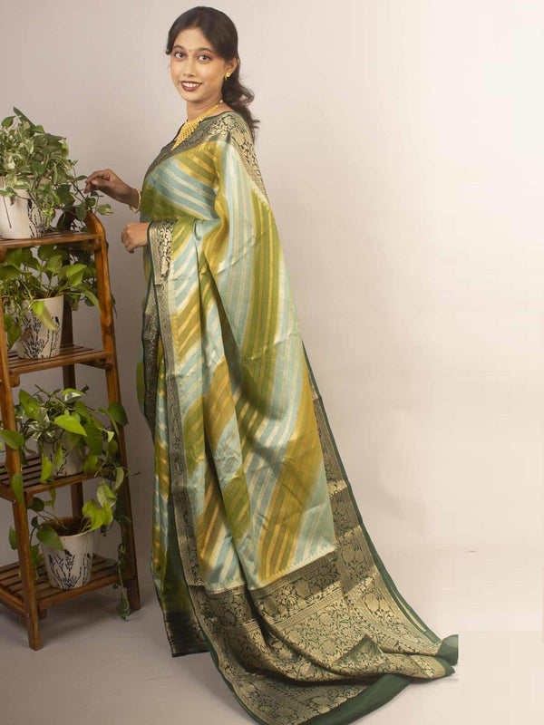 Organza Banarasi Handloom Saree by Aevum - 12347 Saree AEVUM   