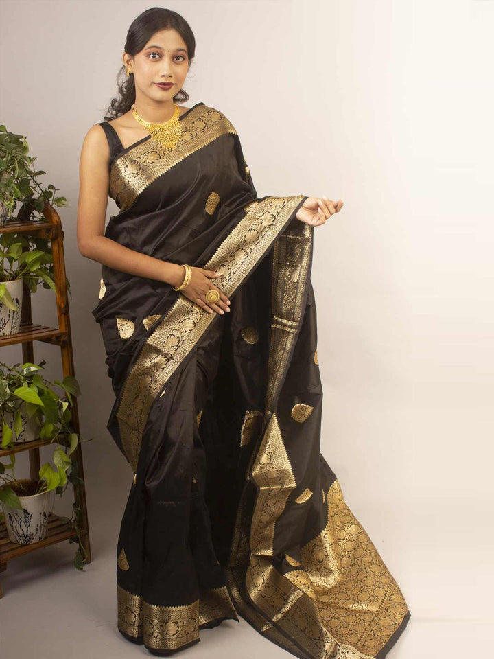 Banarasi Silk Saree with Silk Mark - 12922 Saree AEVUM   