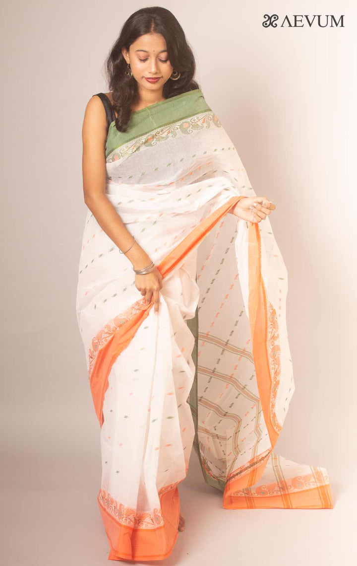 Bengal Cotton Handloom Saree - 14401 Saree AEVUM 2   