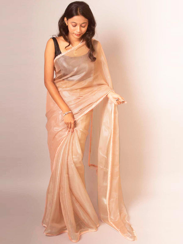 Shiuli Designer Organza Silk Saree Saree -14656 Saree AEVUM