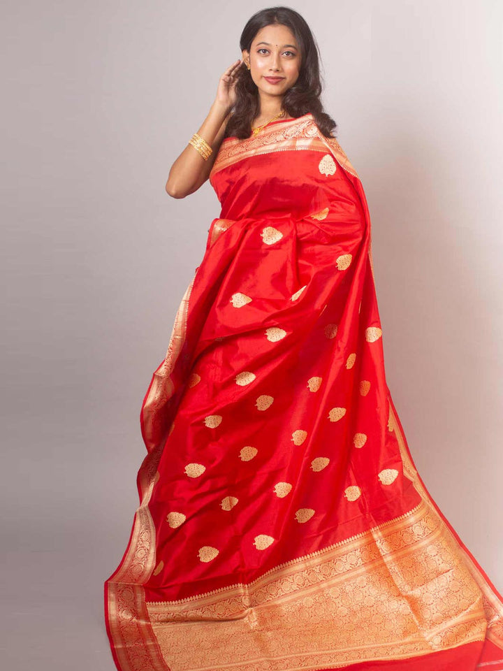 Banarasi Silk Saree with Silk Mark - 14780 Saree AEVUM   