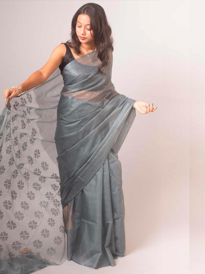 Katan Silk Saree with Blouse Piece - 14872 Saree AEVUM   