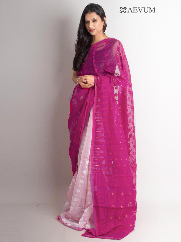 Phagun Bou Jamdani Saree without Blouse Piece - 1510 Saree AEVUM