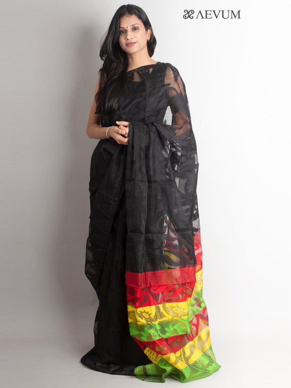 Paddo Dhakai Jamdani Saree without Blouse Piece - 1529 Saree AEVUM