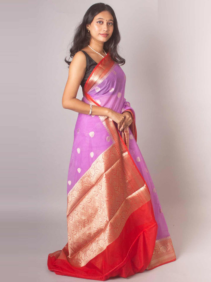 Semi Georgette Soft Banarasi Silk Saree - 16343 Saree Seratuzzama   