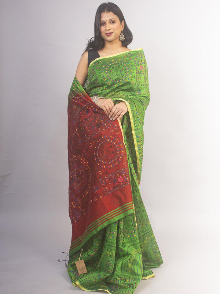 Bengal Cotton Silk Handloom Saree - 16420 Saree SSH   